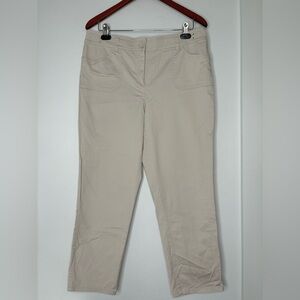 CHICOS KHAKI ANKLE PANTS SZ 1.5